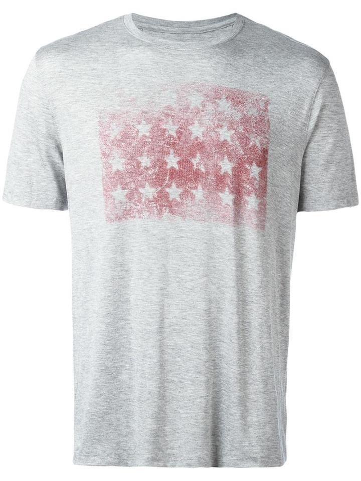 John Varvatos Faded Star Print T-shirt, Men's, Size: Xl, Grey, Viscose/spandex/elastane