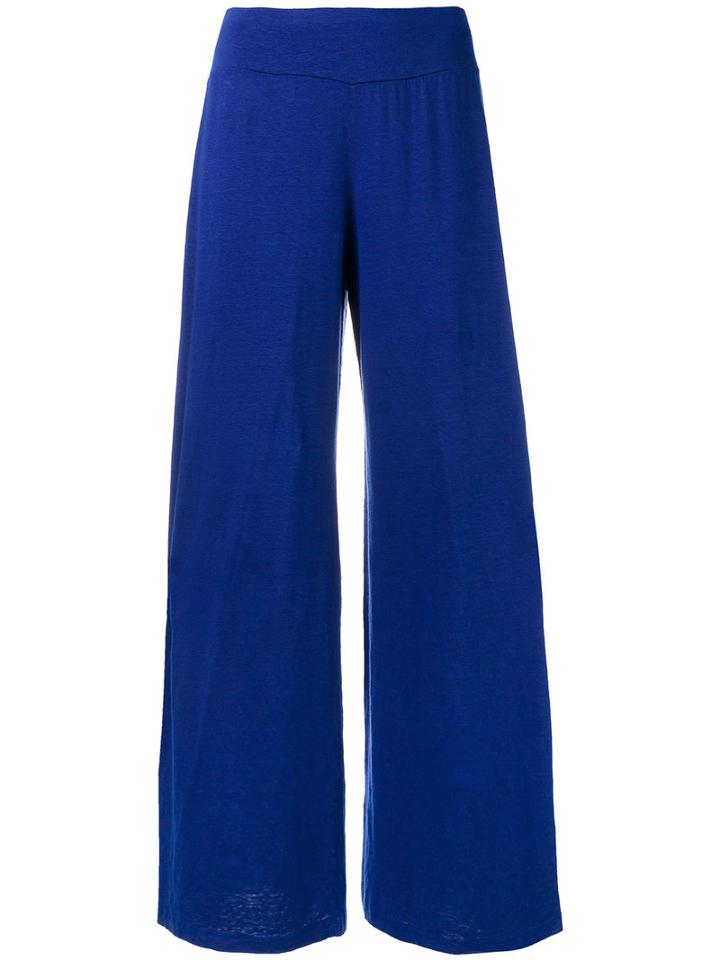 Labo Art - Idro Palazzo Trousers - Women - Linen/flax - 2, Blue, Linen/flax