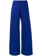 Labo Art - Idro Palazzo Trousers - Women - Linen/flax - 2, Blue, Linen/flax