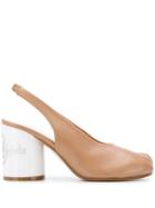 Maison Margiela Tabi Toe Sling-back Pumps - Neutrals