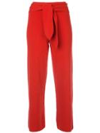 Nanushka Cropped Knitted Trousers - Red