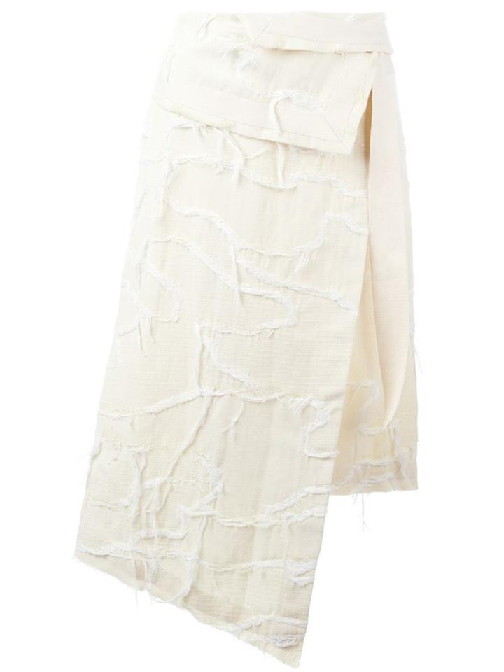 Erika Cavallini 'bakin' Skirt, Women's, Size: 42, White, Cotton/linen/flax