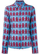 Ultràchic 'children' Print Shirt, Women's, Size: 40, Blue, Viscose/polyester