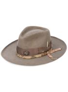 Nick Fouquet Embellished Mid-brim Hat - Grey