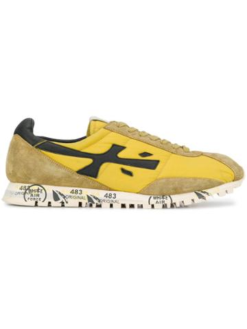 White Premiata Hattori Sneakers - Yellow