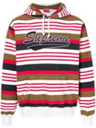 Supreme Striped Hooded Sweatshirt - Multicolour