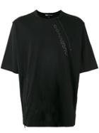 Y-3 Oversized Jersey Zip T-shirt, Men's, Size: Small, Black, Cotton