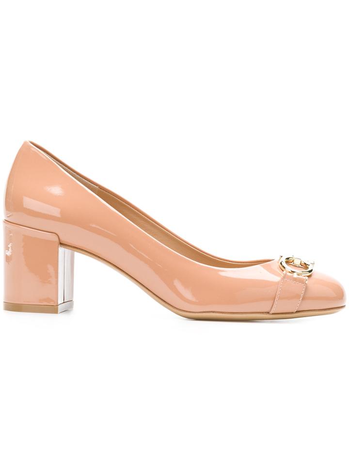 Salvatore Ferragamo Double Gancio Pumps - Nude & Neutrals