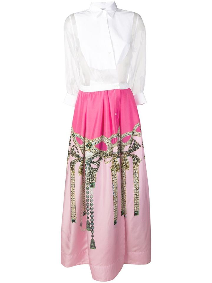 Sara Roka Jinny Jewel-print Dress - Pink