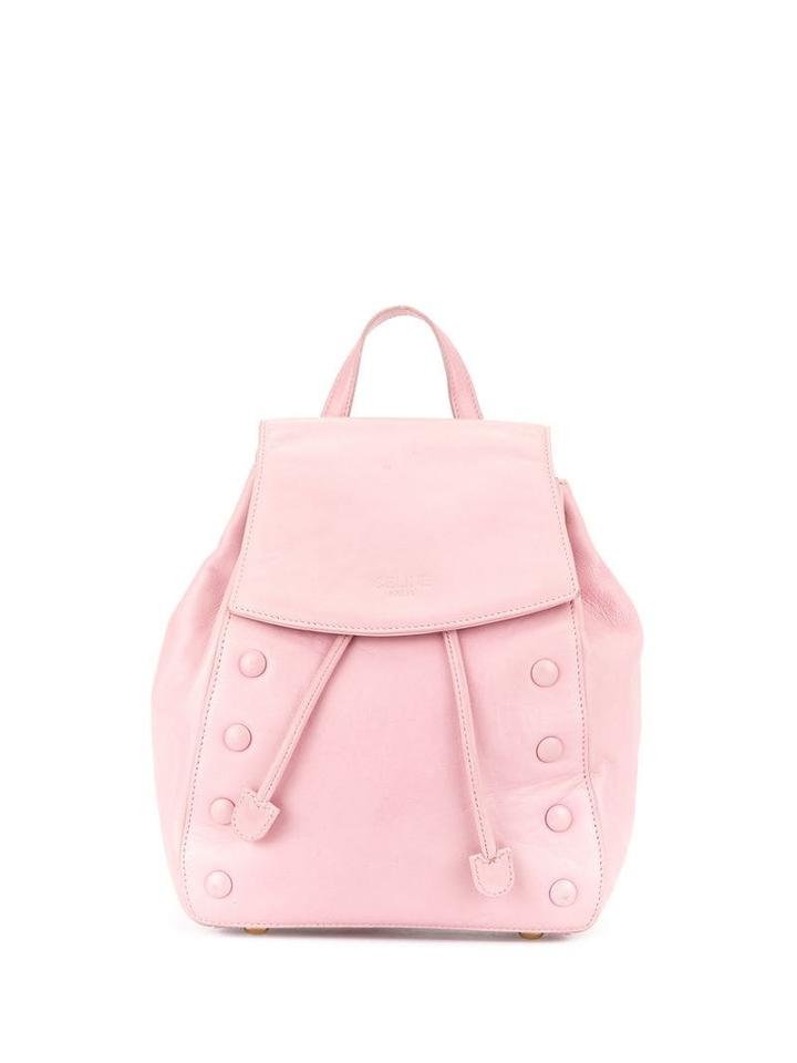 Céline Pre-owned Logo Embossed Backpack - Pink