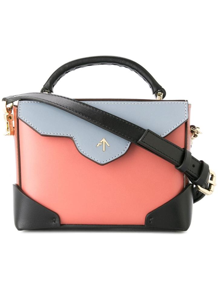 Manu Atelier Micro Bold Crossbody Bag - Pink
