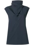 Theory High Neck Blouse - Blue