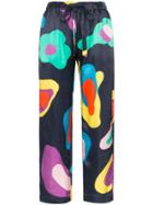 Mira Mikati Abstract Pattern Drawstring Trousers - Blue
