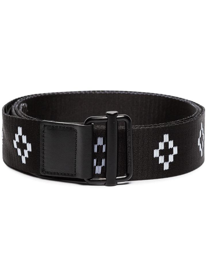 Marcelo Burlon County Of Milan Cross Logo Belt - Black