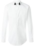 Dolce & Gabbana Embroidered Bee Collar Shirt
