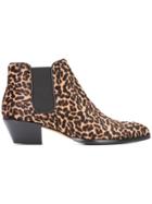 Alexa Wagner Leopard Print Boots - Brown
