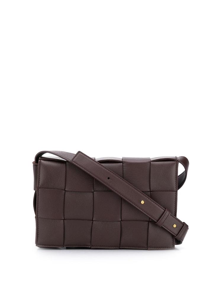 Bottega Veneta Maxi Intrecciato Crossbody Bag - Red