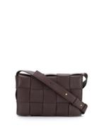 Bottega Veneta Maxi Intrecciato Crossbody Bag - Red