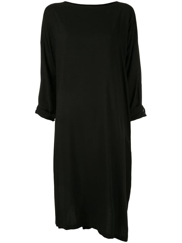 Y's Loose-fit Midi Dress - Black