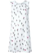 Kenzo 'cartoon Cactus' Dress, Women's, Size: 40, White, Polyester