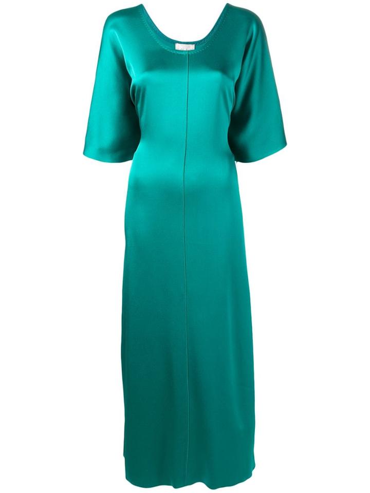 Forte Forte Long Straight Fit Dress - Green