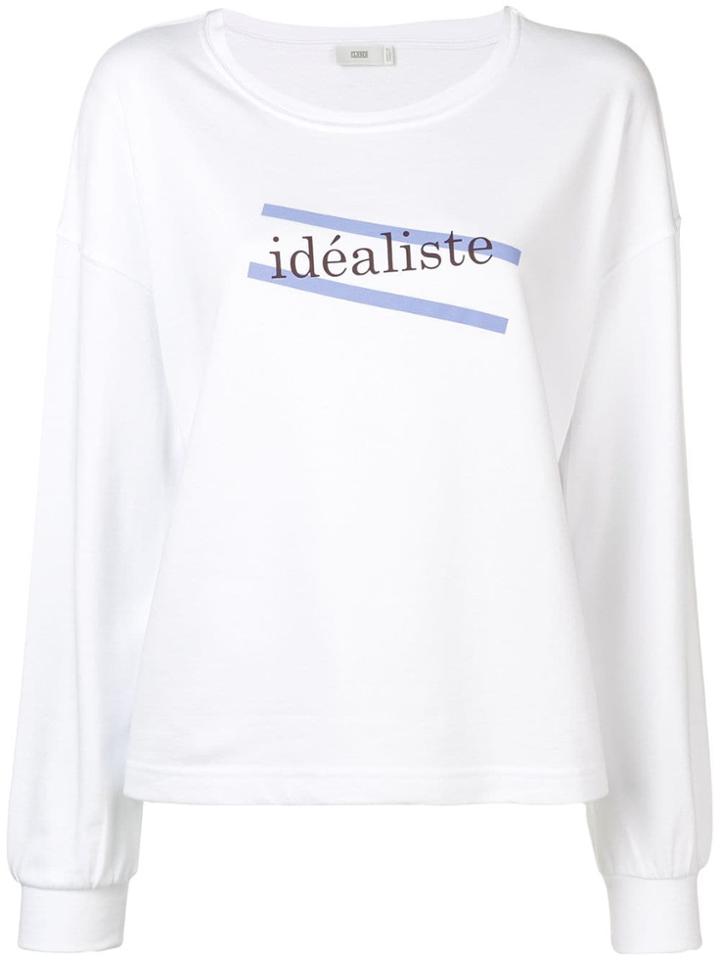 Closed Ideáliste Printed Sweater - White