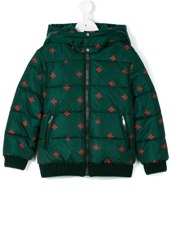 Gucci Kids - Printed Parka Jacket - Kids - Polyamide/polyester/wool - 8 Yrs, Green