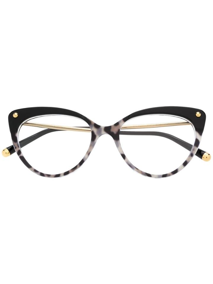 Dolce & Gabbana Eyewear Cat-eye Shaped Glasses - Black