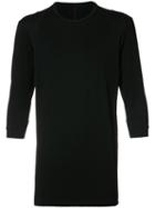 Devoa Three-quarter Sleeve T-shirt, Men's, Size: 3, Black, Cotton