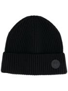 Dsquared2 Ribbed Beanie Hat - Black