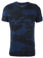 Hydrogen Camouflage Fitted T-shirt, Men's, Size: Small, Blue, Cotton