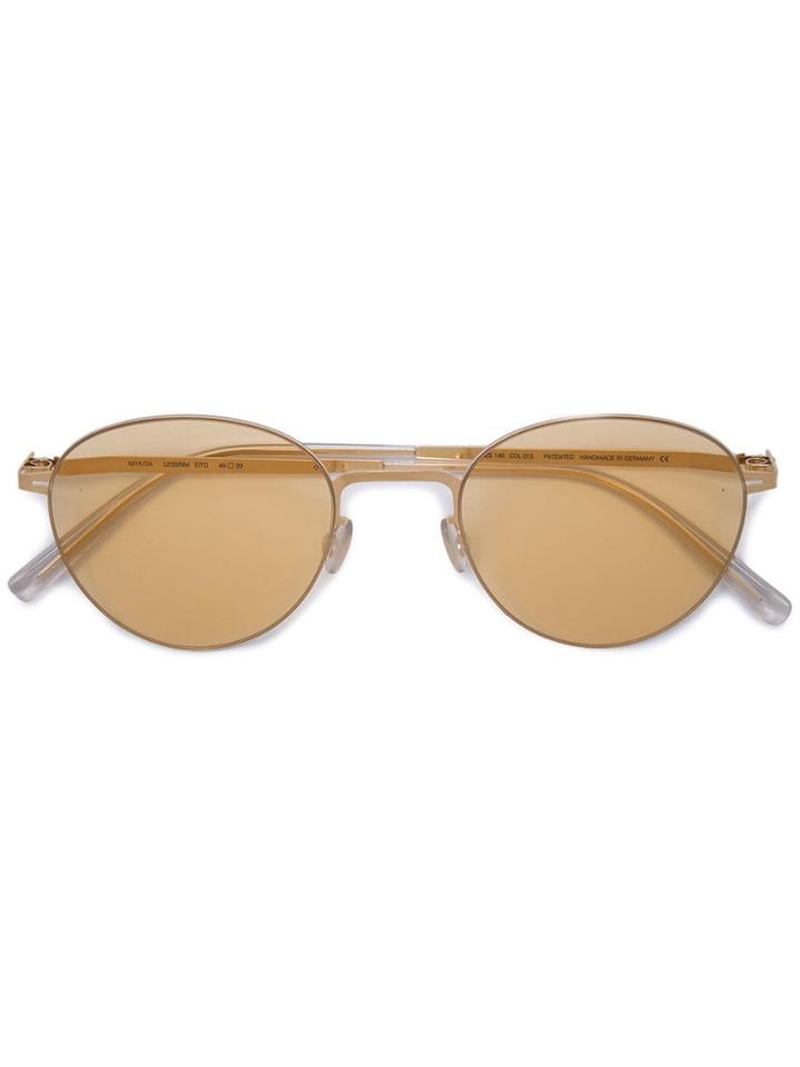 Mykita Round Frame Sunglasses - Yellow & Orange