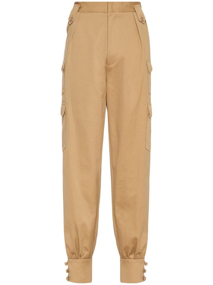 Miu Miu Tapered Cargo Trousers - Neutrals