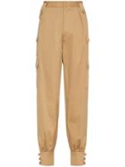 Miu Miu Tapered Cargo Trousers - Neutrals