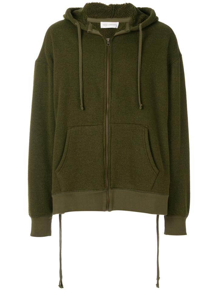Faith Connexion Zipped Hooded Sweatshirt - Green