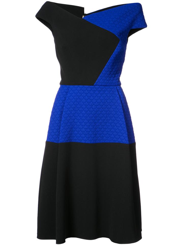 Roland Mouret Asymmetric Colour Block Dress - Unavailable
