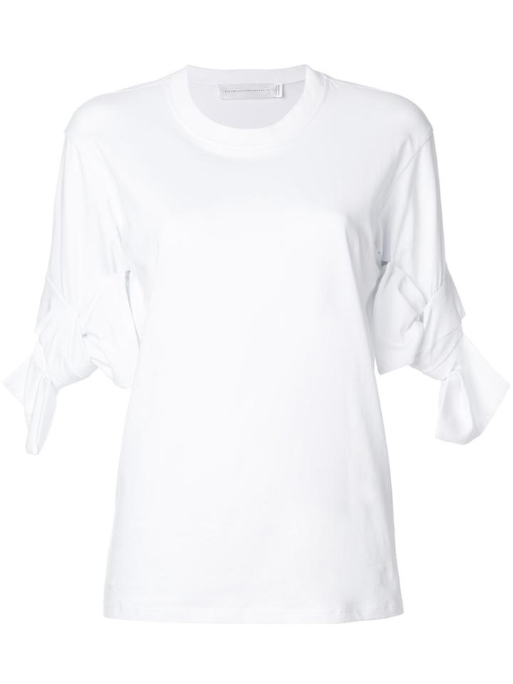 Victoria Victoria Beckham Bow Cuff T-shirt - White