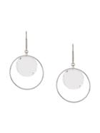 Isabel Marant Double Hoop Pendant Earrings - Silver