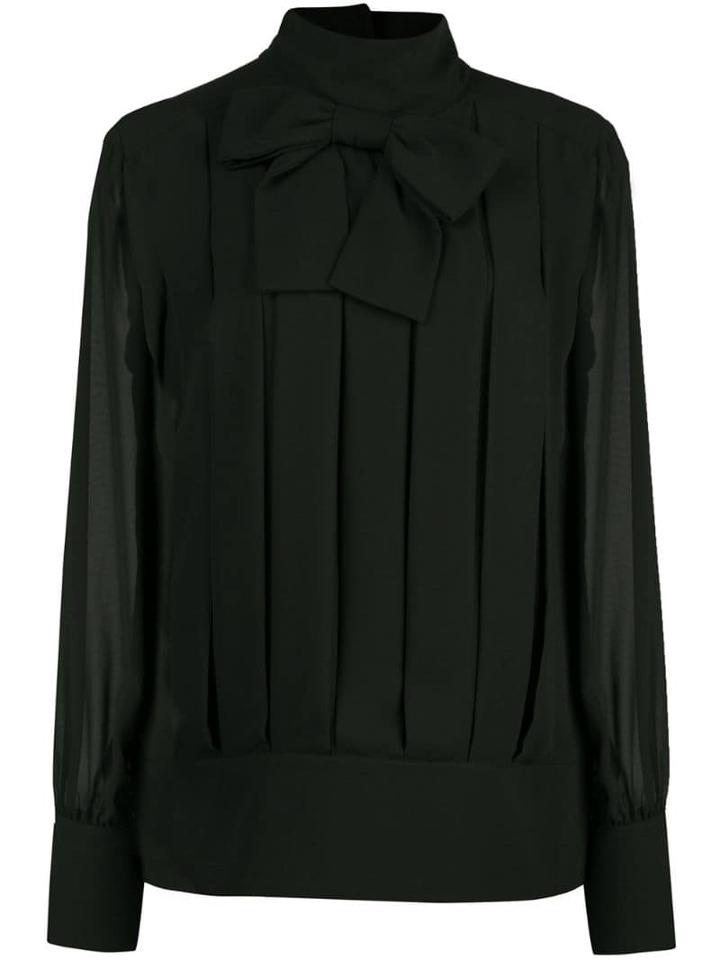 Edward Achour Paris Bow Detail Blouse - Black