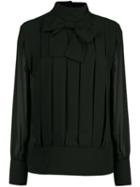 Edward Achour Paris Bow Detail Blouse - Black