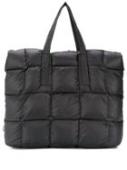 Aspesi Quilted Feather Down Tote Bag - Black