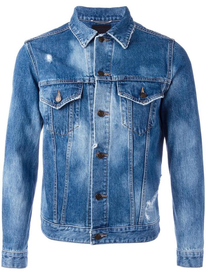 Saint Laurent 'sweet Dreams' Denim Jacket, Men's, Size: Small, Blue, Cotton
