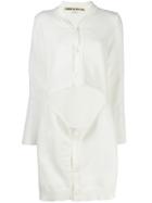 Comme Des Garçons Cutout Cardigan - White