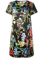 Rochas Floral Print Dress, Women's, Size: 40, Polyester/silk