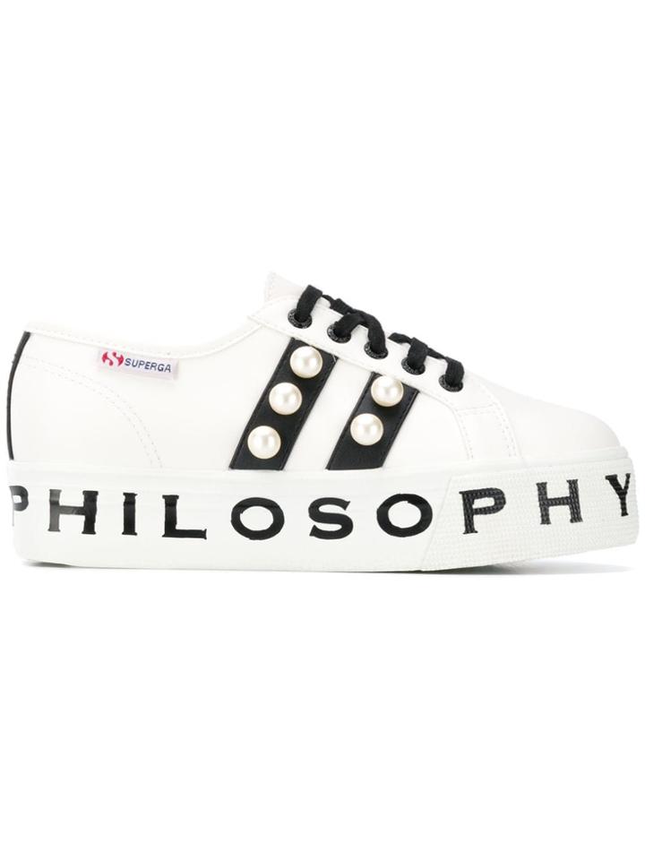 Philosophy Di Lorenzo Serafini Logo Print Sneakers - White