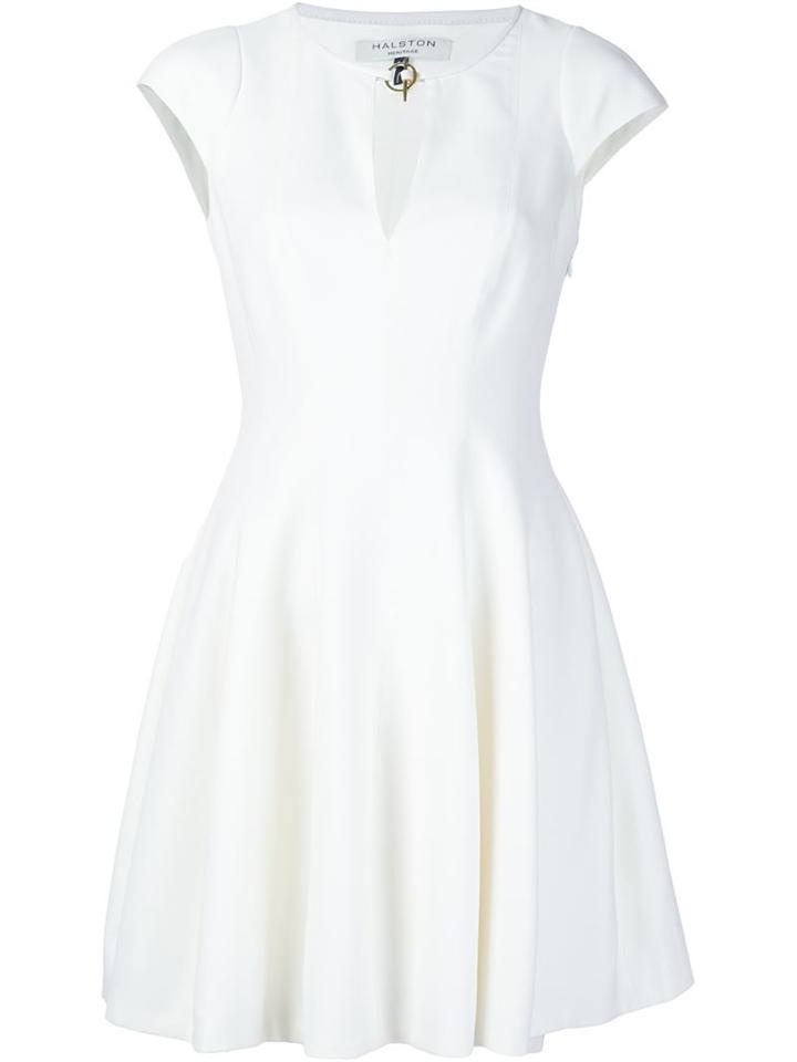 Halston Heritage Keyhole Skater Dress