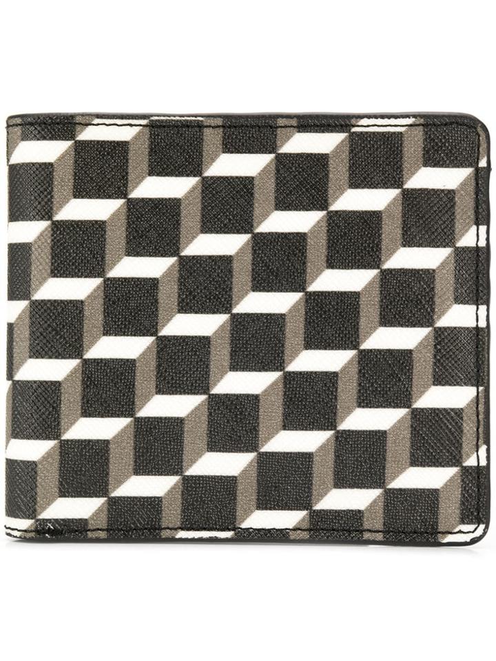 Pierre Hardy Small Geometric Print Wallet - Black