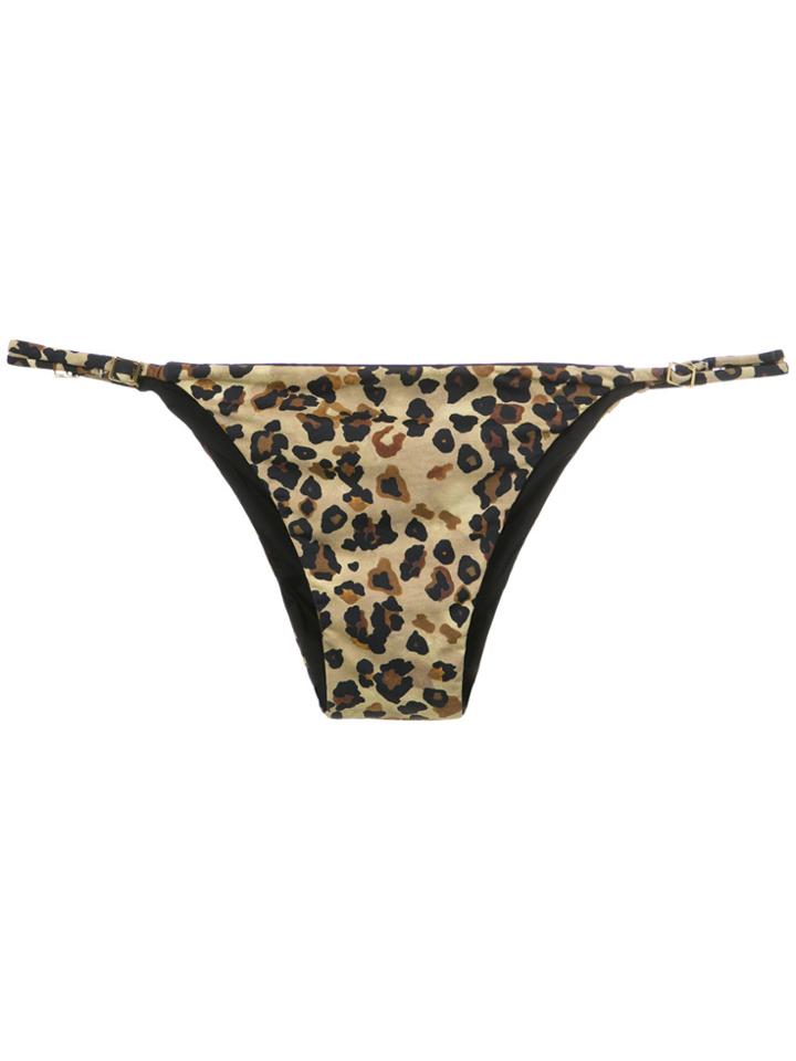 Sissa Animal Print Bikini Bottoms - Nude & Neutrals