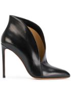 Francesco Russo Asymmetric Upper Stiletto Pumps - Black
