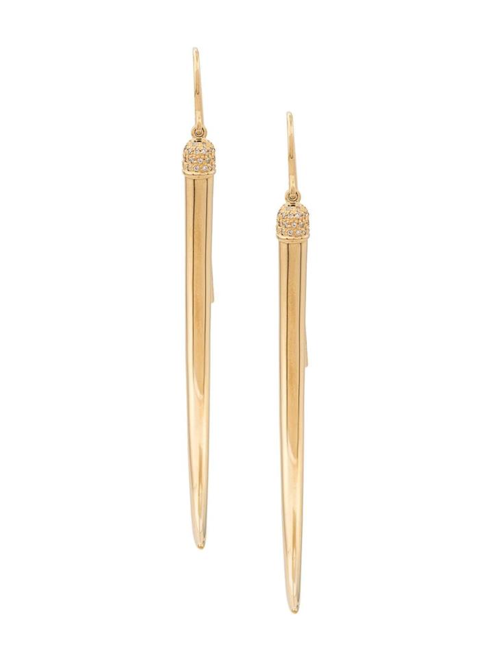 Shaun Leane No.1 Diamond Long Earrings - Gold